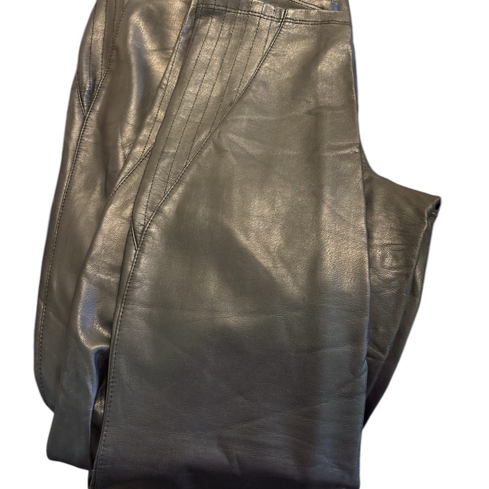 G by Giuliana Faux Leather Skinny Pants - Blsck